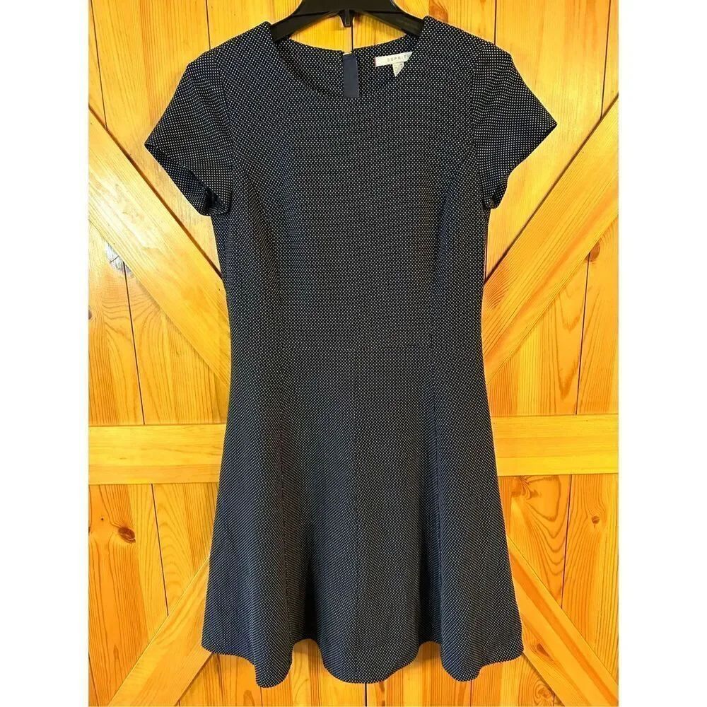 Esprit Womens Polkadot Polyester Blend Fit & Flare Dress Size 6 (4870)